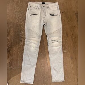 Hudson BLINDER Jeans Men's Light Gray Skinny Jean 34